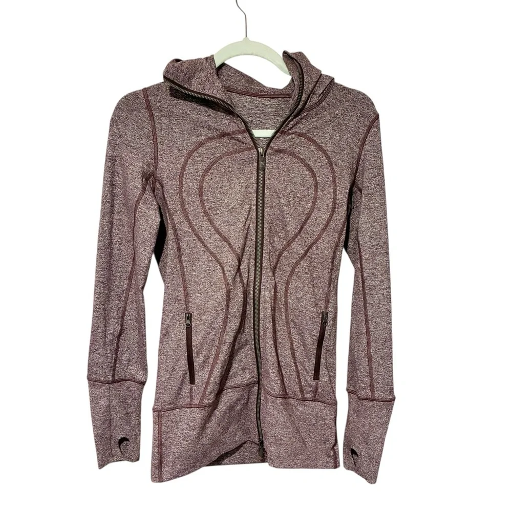 Lululemon Size 4 Purple Stride Full Zip Hooded Jacket Athletic Workout